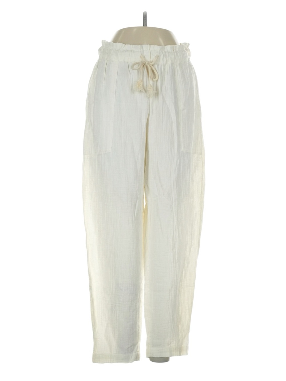 Madewell Lightestspun Beach Cover up Pants Size XS Cream Vacation Resort NWT
